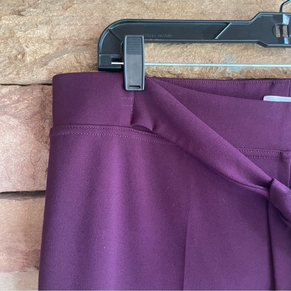 Calvin Klein maroon red stretch dress Pants NWT Women Large - Picture 7 of 12